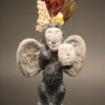 ６０天使黒はがき